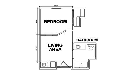 1-bed-1-bath-standard-assisted-living-350sqft